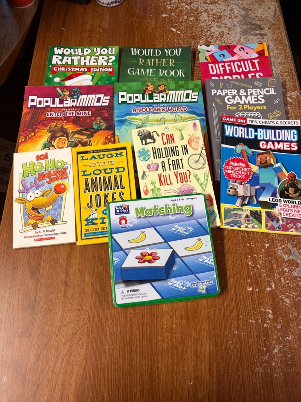 Kids 10 book and 1 travel game